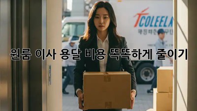 원룸 이사, 용달 비용 똑똑하게 줄이기!